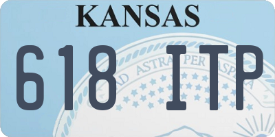 KS license plate 618ITP