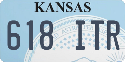 KS license plate 618ITR
