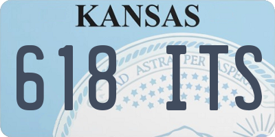 KS license plate 618ITS