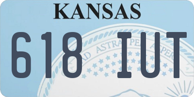 KS license plate 618IUT