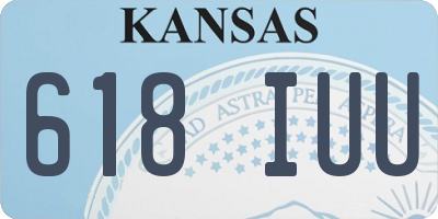 KS license plate 618IUU