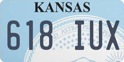 KS license plate 618IUX
