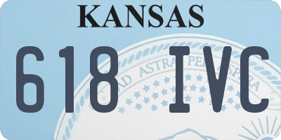KS license plate 618IVC