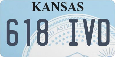KS license plate 618IVD