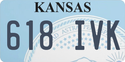 KS license plate 618IVK