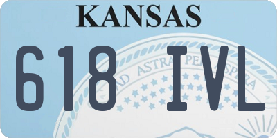 KS license plate 618IVL