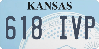 KS license plate 618IVP