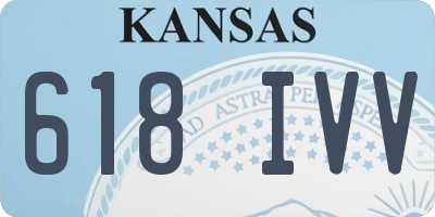 KS license plate 618IVV