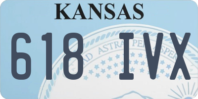 KS license plate 618IVX