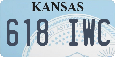KS license plate 618IWC