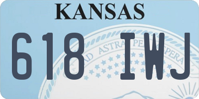 KS license plate 618IWJ