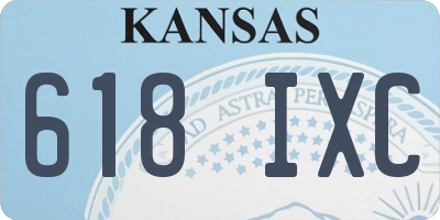 KS license plate 618IXC