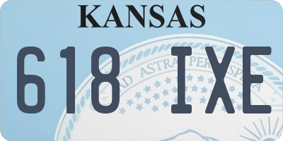KS license plate 618IXE
