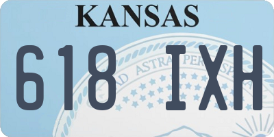 KS license plate 618IXH