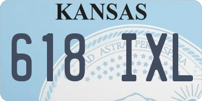 KS license plate 618IXL