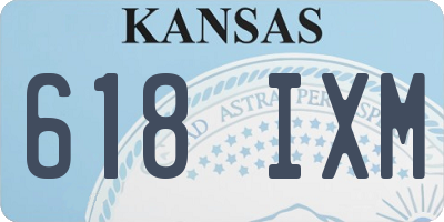 KS license plate 618IXM