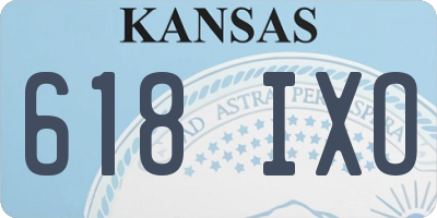 KS license plate 618IXO