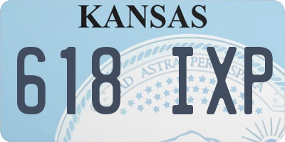 KS license plate 618IXP