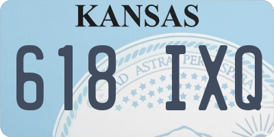 KS license plate 618IXQ