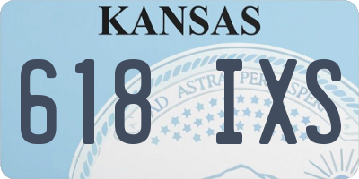 KS license plate 618IXS