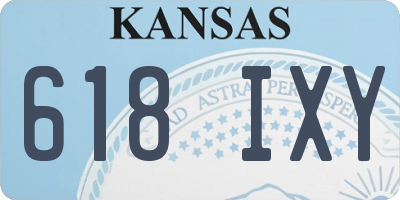 KS license plate 618IXY
