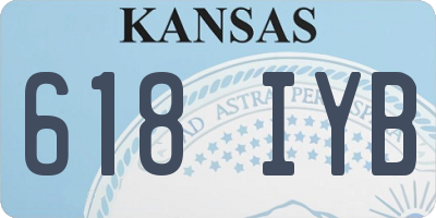 KS license plate 618IYB