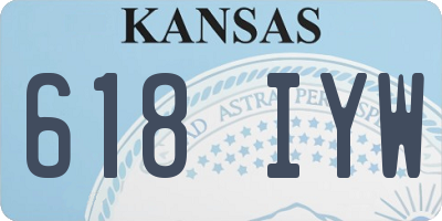 KS license plate 618IYW