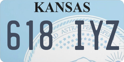 KS license plate 618IYZ