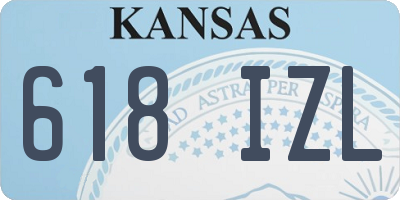 KS license plate 618IZL