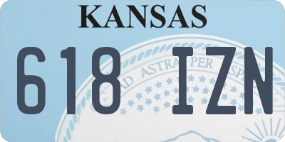 KS license plate 618IZN