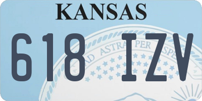 KS license plate 618IZV