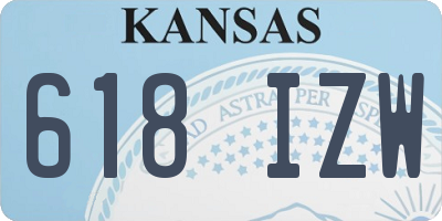 KS license plate 618IZW