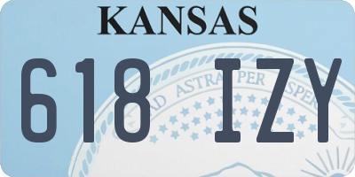KS license plate 618IZY