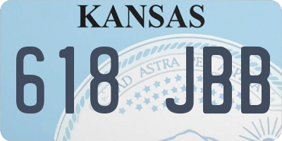 KS license plate 618JBB