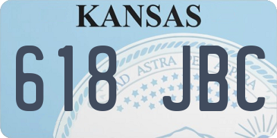 KS license plate 618JBC