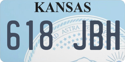 KS license plate 618JBH