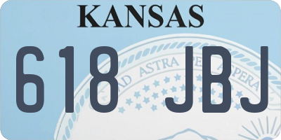 KS license plate 618JBJ