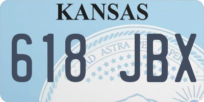 KS license plate 618JBX