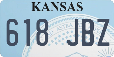 KS license plate 618JBZ