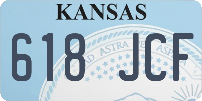KS license plate 618JCF