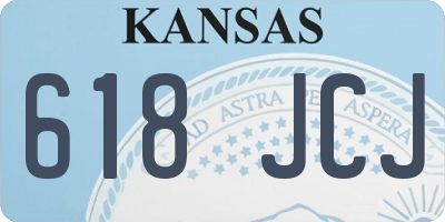KS license plate 618JCJ