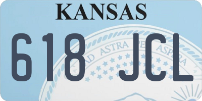 KS license plate 618JCL