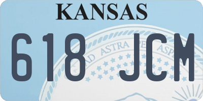 KS license plate 618JCM