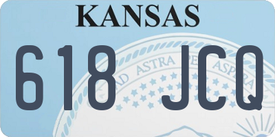 KS license plate 618JCQ