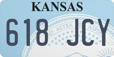 KS license plate 618JCY