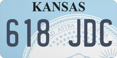 KS license plate 618JDC