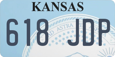 KS license plate 618JDP