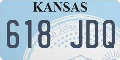 KS license plate 618JDQ