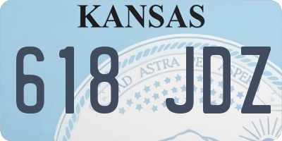 KS license plate 618JDZ