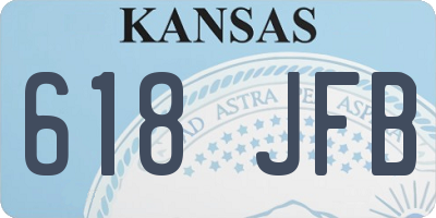 KS license plate 618JFB